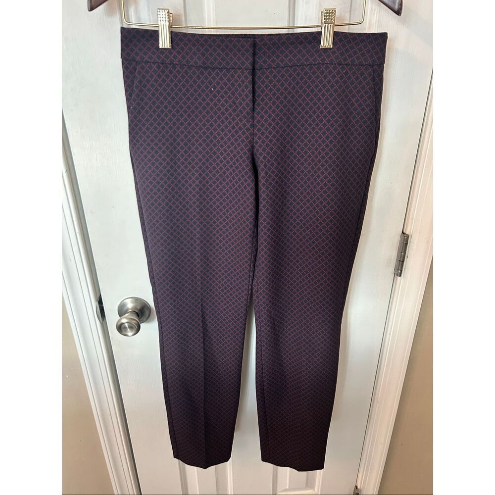 Express columnist 2R blue and red dress pants size 2 skinny